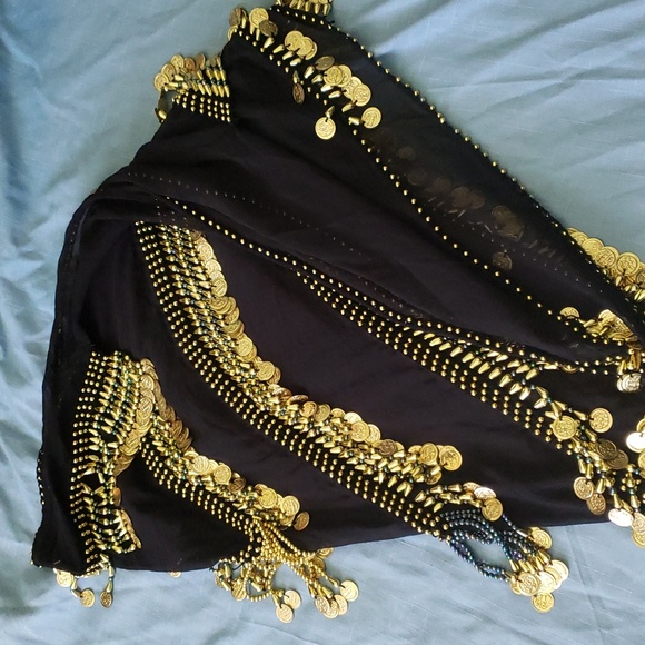 Belly dance hip scarf- large - Picture 6 of 8